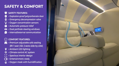 B1/B2 - Compact Single & Double Seater Chamber 2.0 ATA