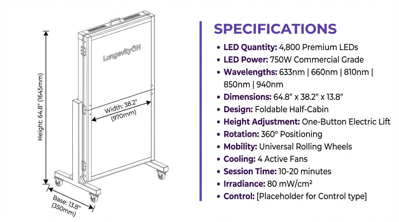 R2 Professional Red Light Therapy Panel